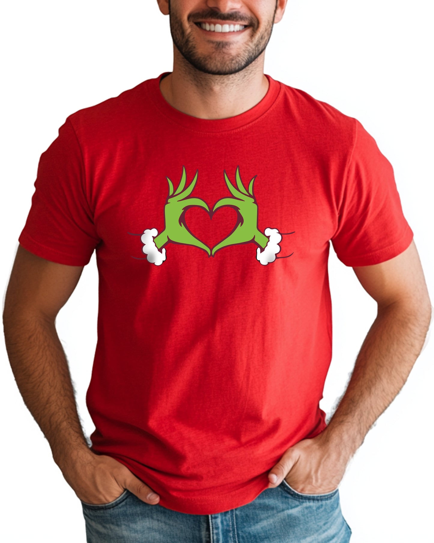 GRINCH HEART HANDS TEE