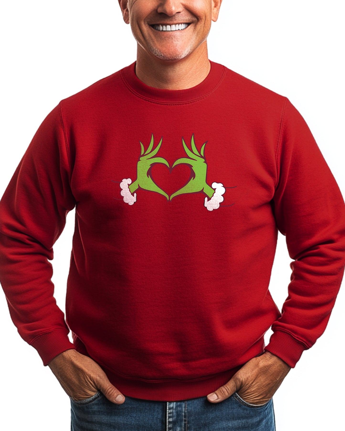 GRINCH HEART HANDS SWEATSHIRT